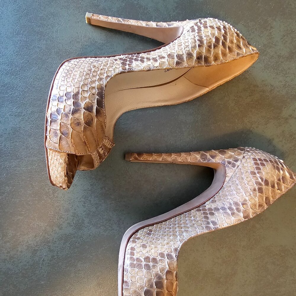 Alexandre Birman Python Heels - Size 36 - image 3